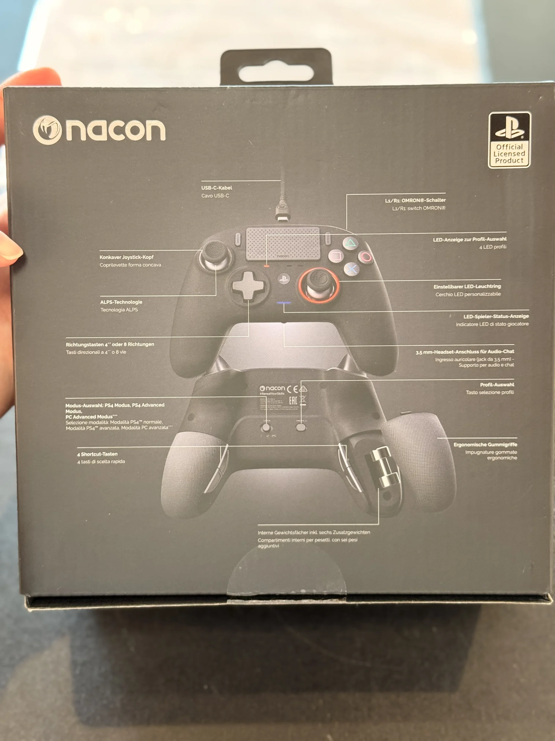 NACON Revolution Pro Controller 3 Schwarz • Konsolenservice.at NACON Revolution Pro Controller 3 Schwarz